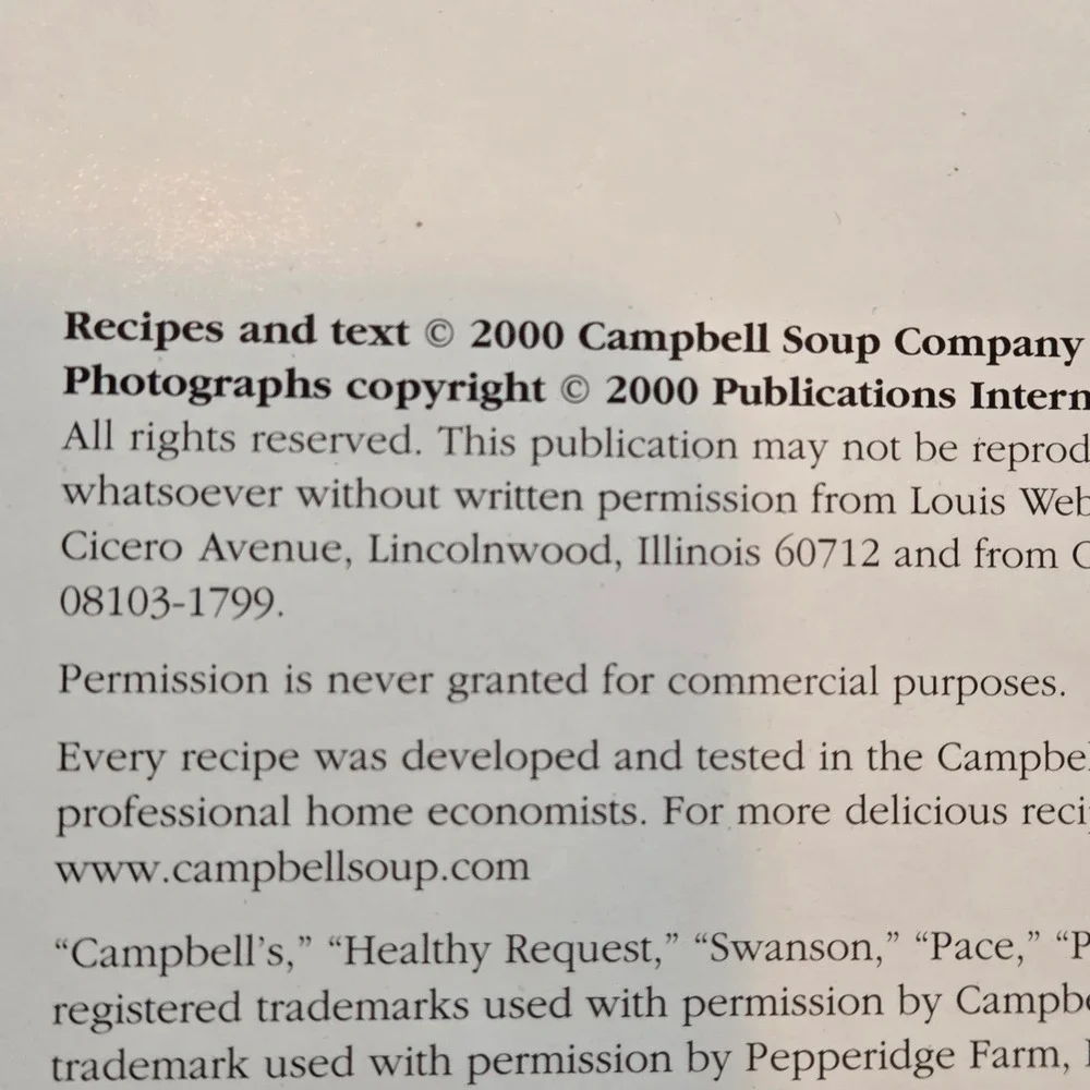 Campbell Collection 3 Cookbooks in 1 Recipes Homemade Easy Meals Classic